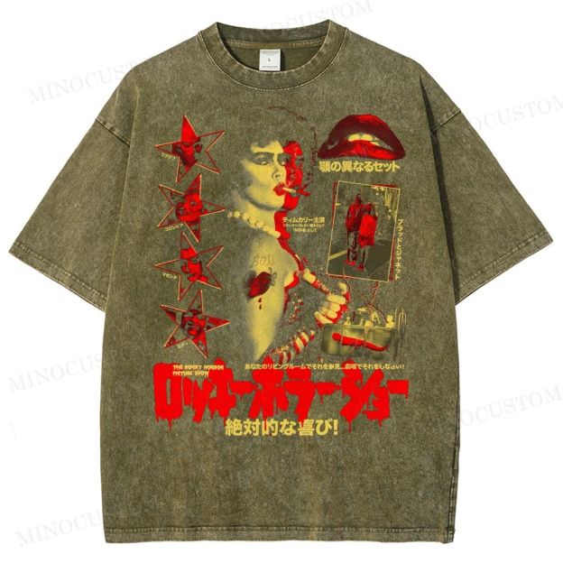 The Rocky Horror Picture Show Japanese Vintage Washed T-Shirt