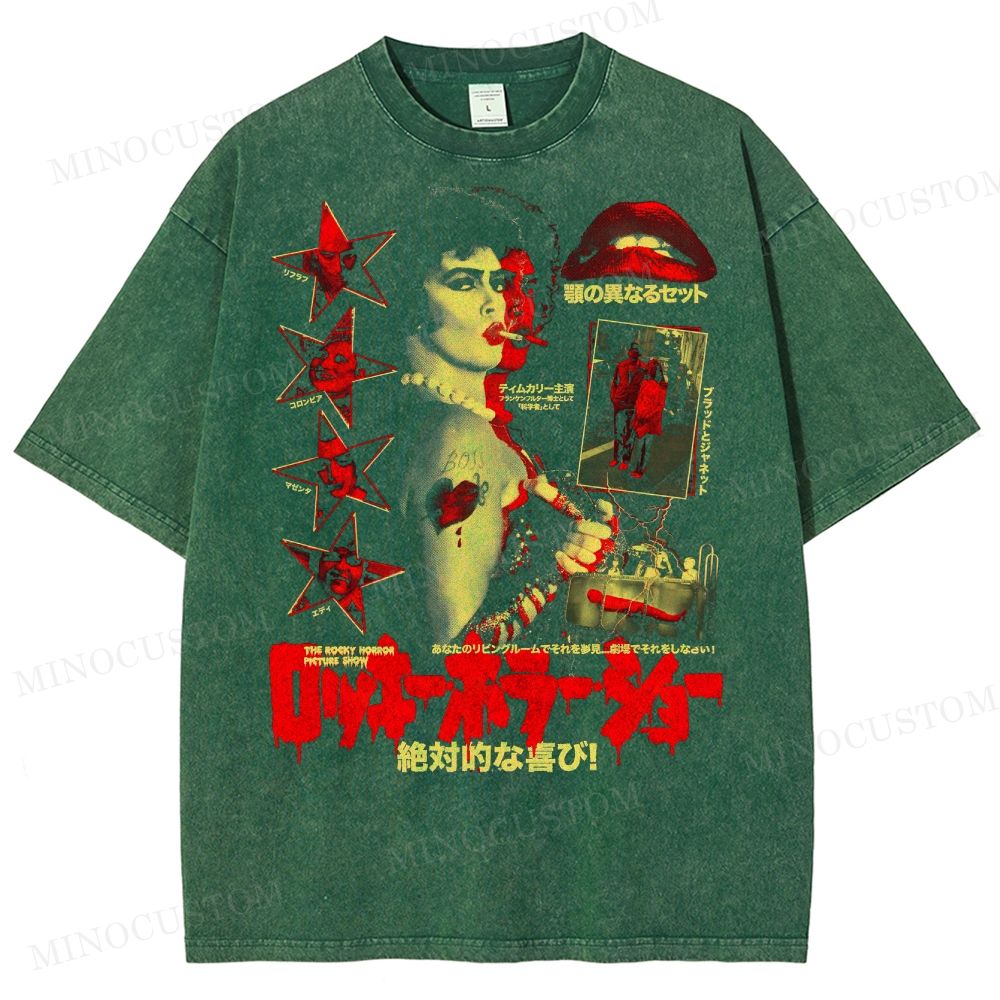 The Rocky Horror Picture Show Japanese Vintage Washed T-Shirt