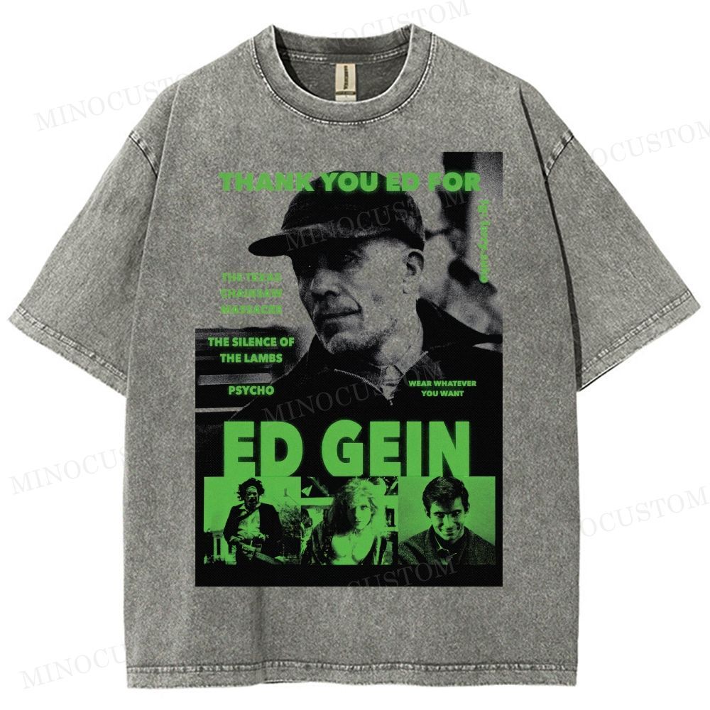 Ed Gein True Crime Washed T-Shirt 