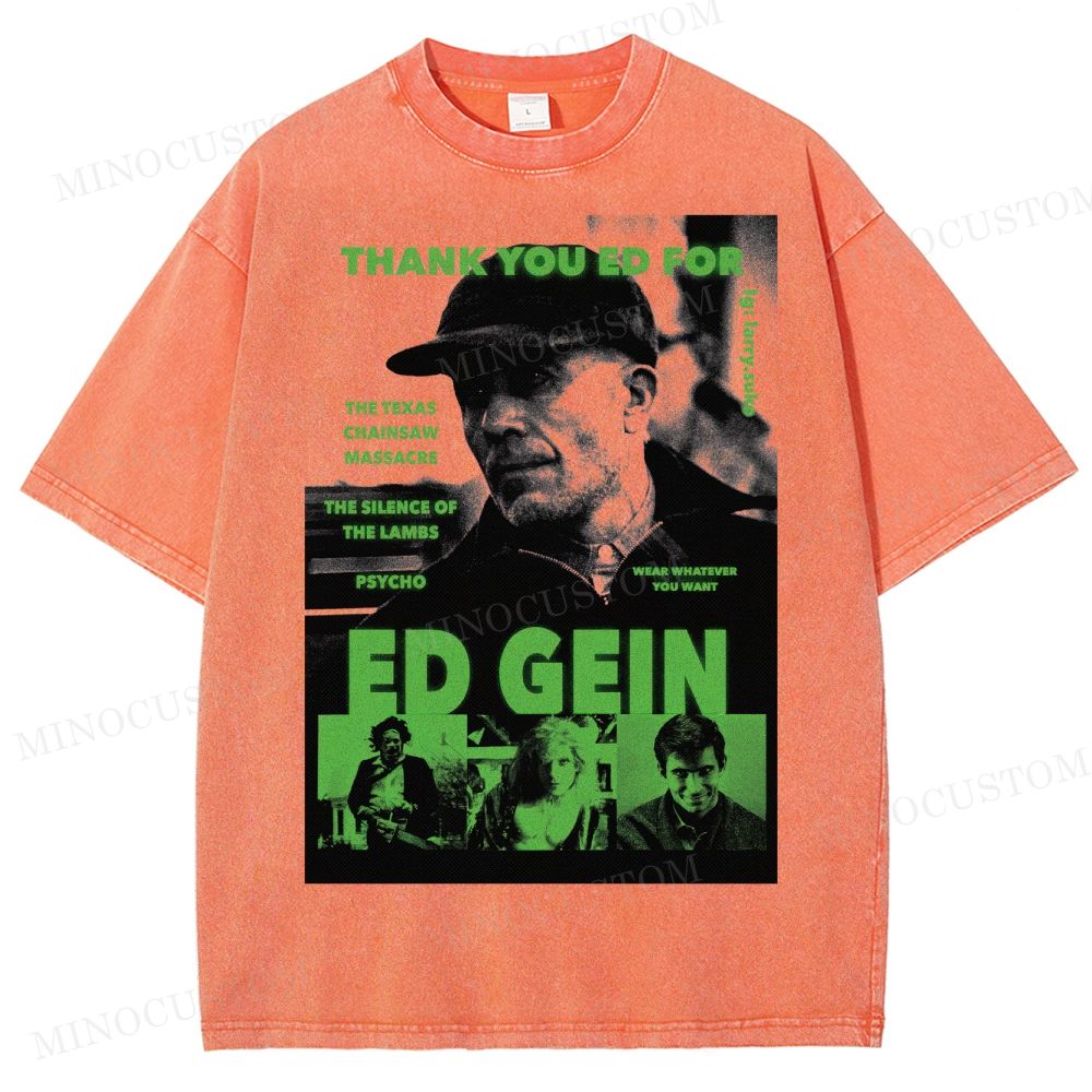 Ed Gein True Crime Washed T-Shirt 
