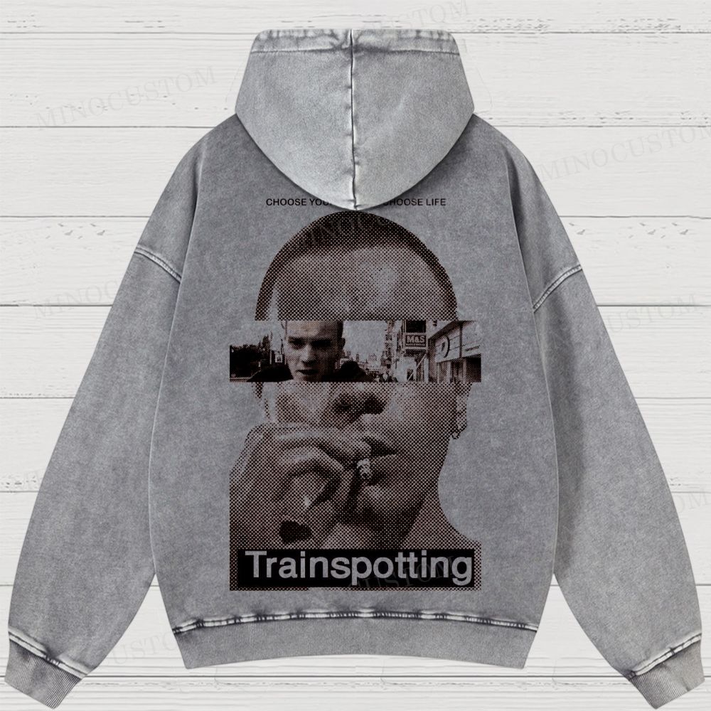 Trainspotting Movie Vintage Washed Hoodies 