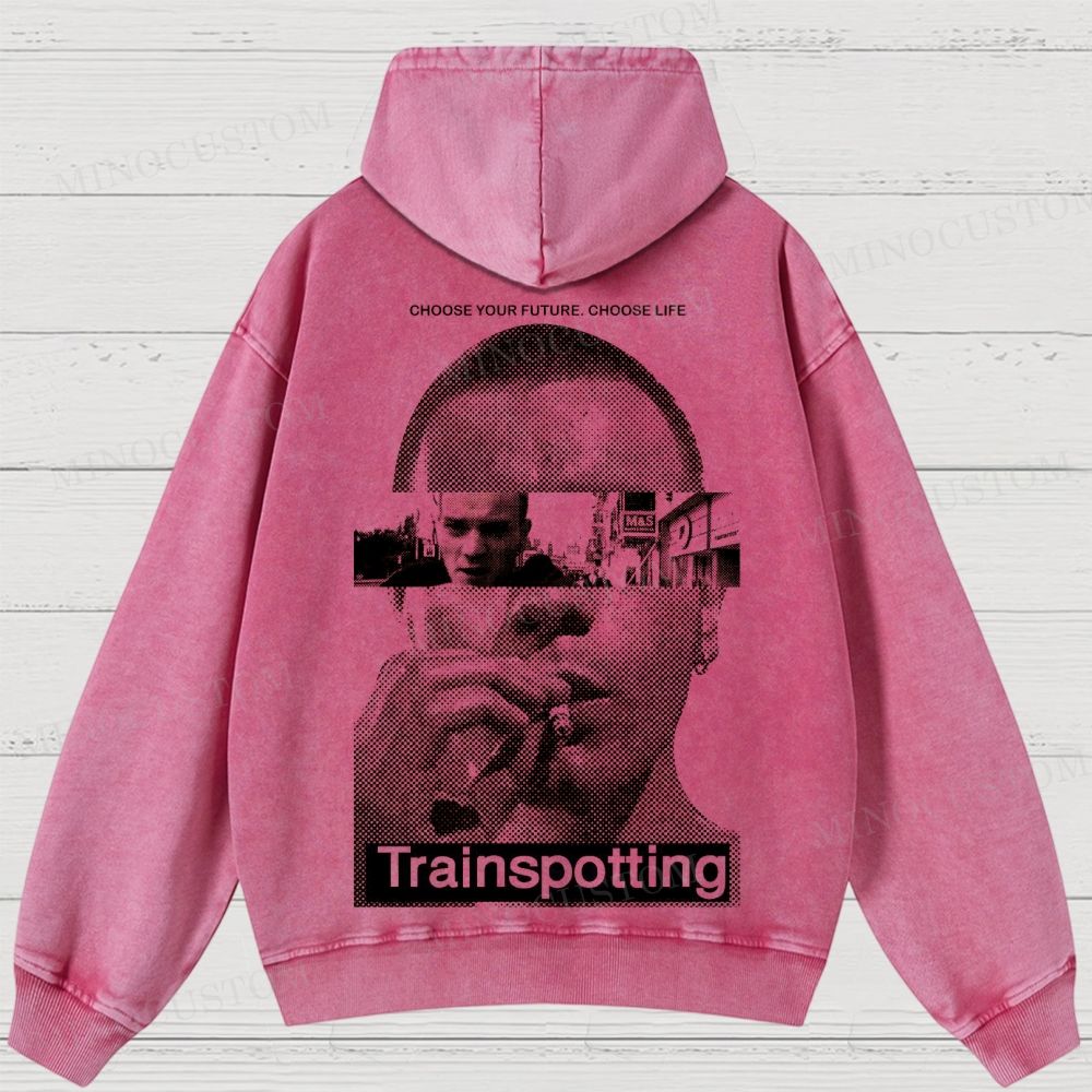 Trainspotting Movie Vintage Washed Hoodies 