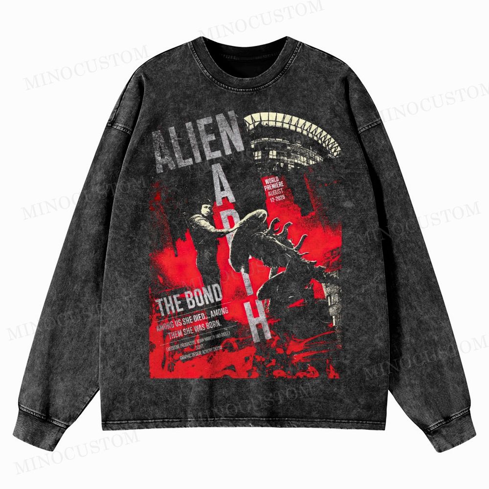 Alien Apih Vintage Long-Sleeve T-Shirt