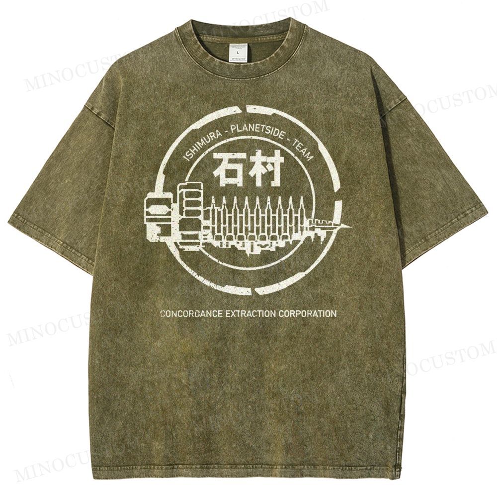 Dead Space Ishimura Concordance Extraction Corporation Washed T-Shirt 