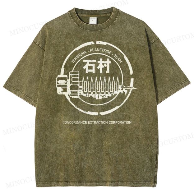 Dead Space Ishimura Concordance Extraction Corporation Washed T-Shirt 