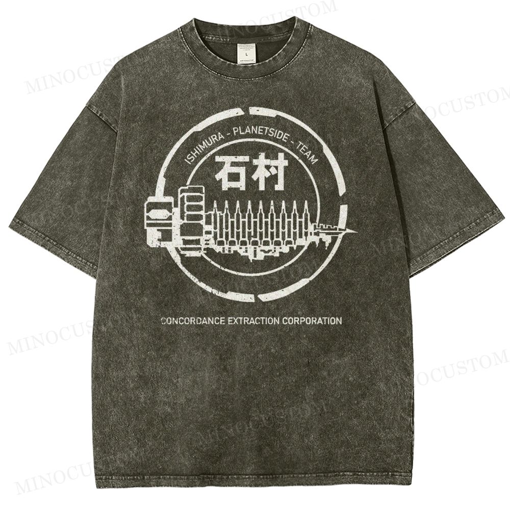 Dead Space Ishimura Concordance Extraction Corporation Washed T-Shirt 