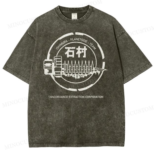 Dead Space Ishimura Concordance Extraction Corporation Washed T-Shirt 