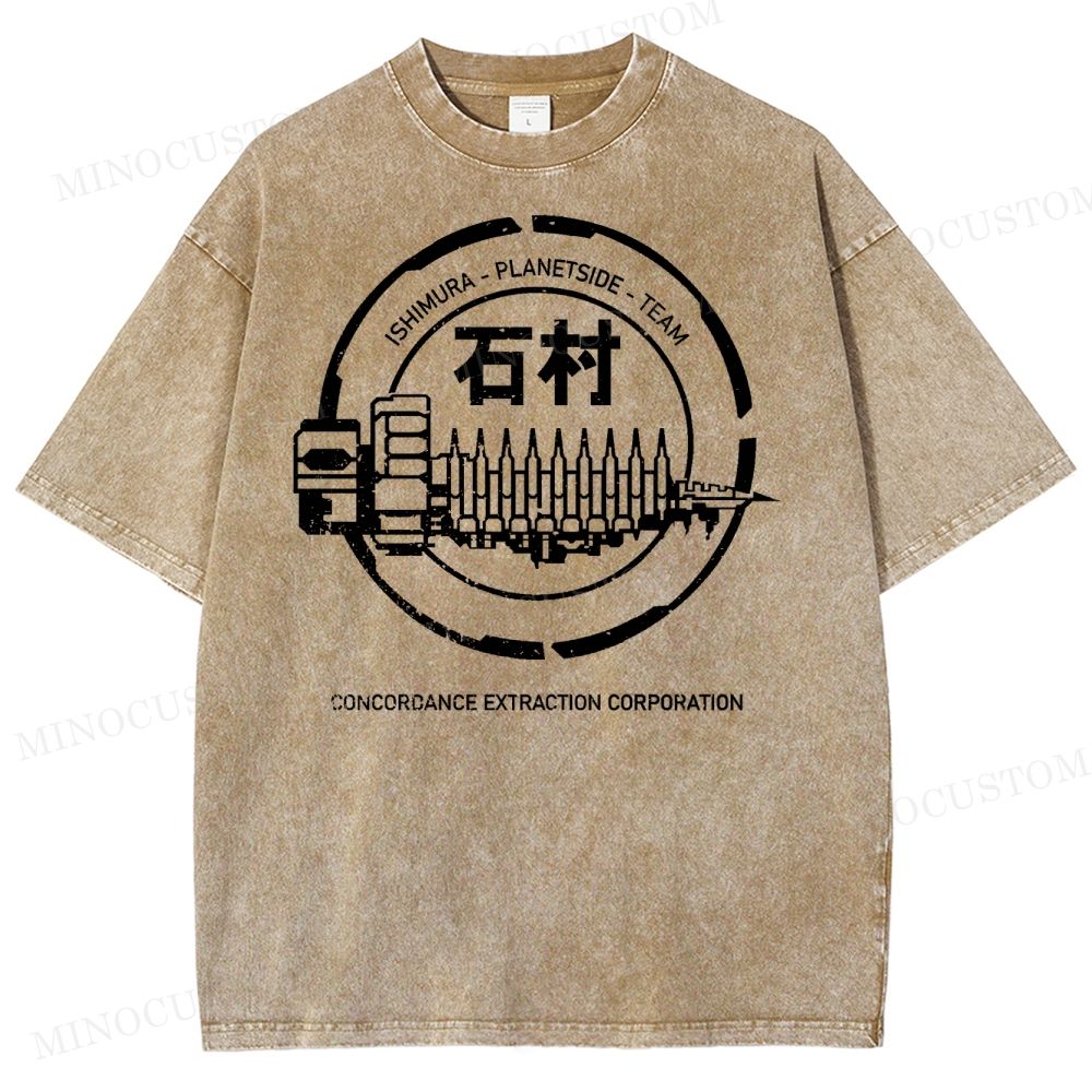 Dead Space Ishimura Concordance Extraction Corporation Washed T-Shirt 