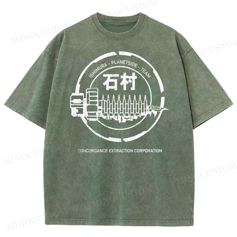 Dead Space Ishimura Concordance Extraction Corporation Washed T-Shirt 
