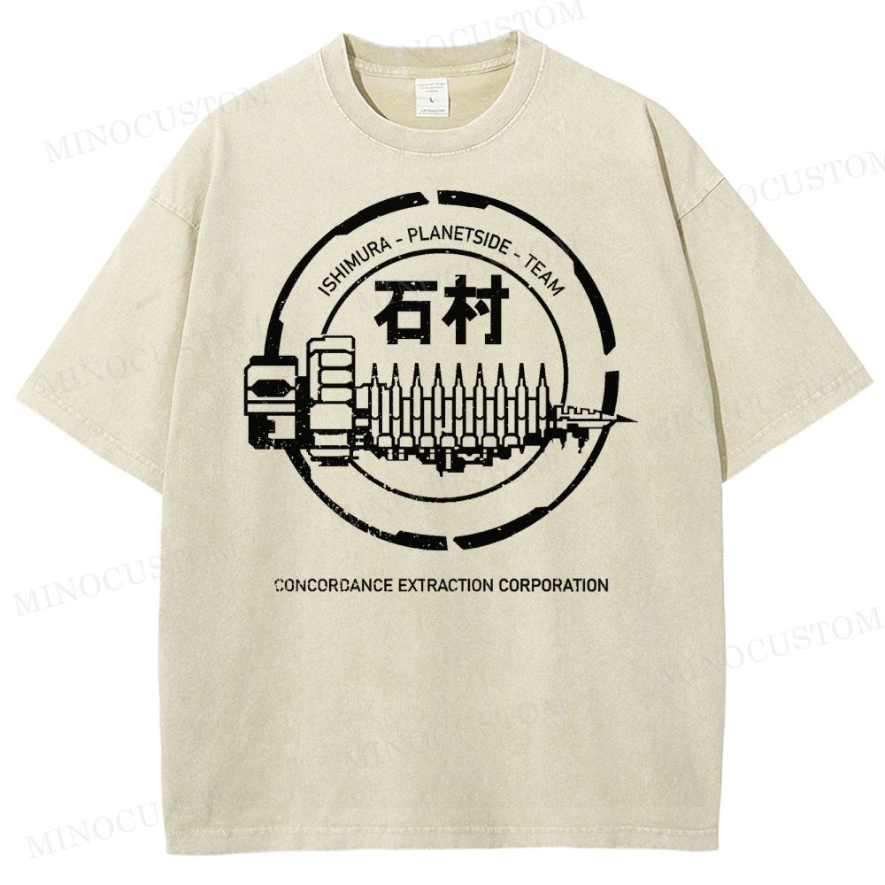 Dead Space Ishimura Concordance Extraction Corporation Washed T-Shirt 