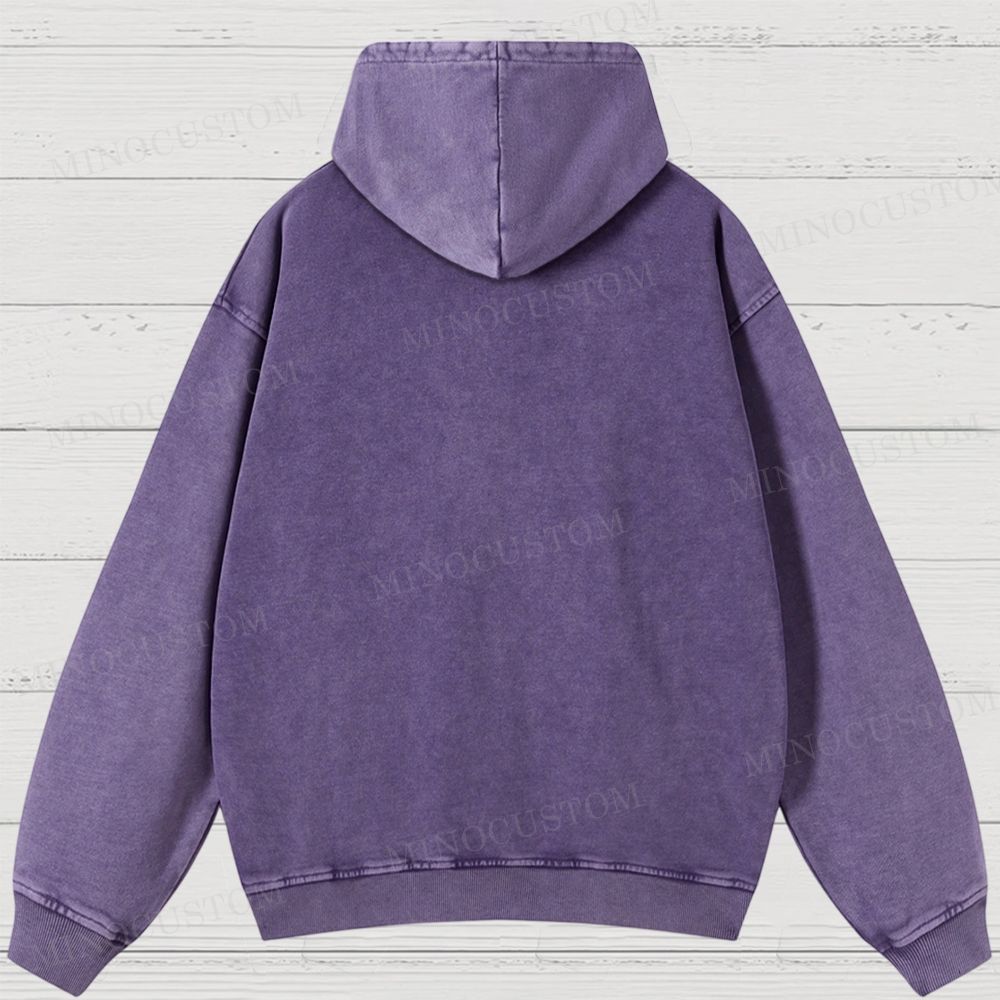 Christmas Carol "Adeste Fideles" Retro Mandala Graphic Washed Hoodies