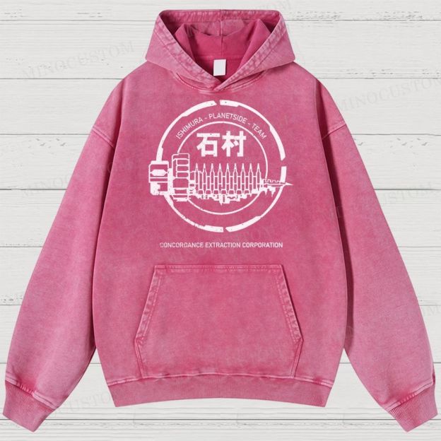 Dead Space Ishimura Concordance Extraction Corporation Washed Hoodies 