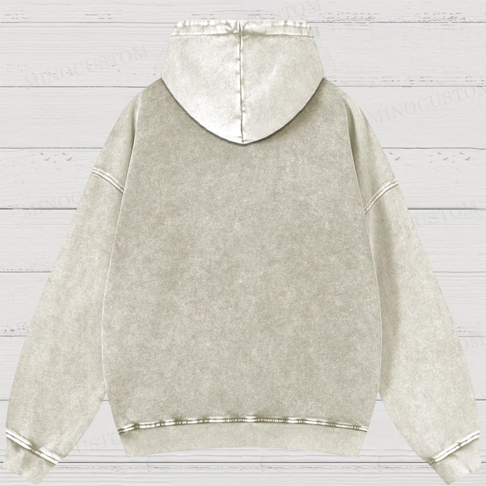 A Christmas Carol Classic Literary Retro Illustration Graphic Washed Hoodies