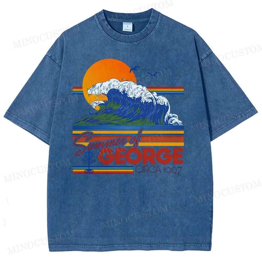 Seinfeld Summer of George Retro Comedy Graphic Washed Vintage T-Shirt