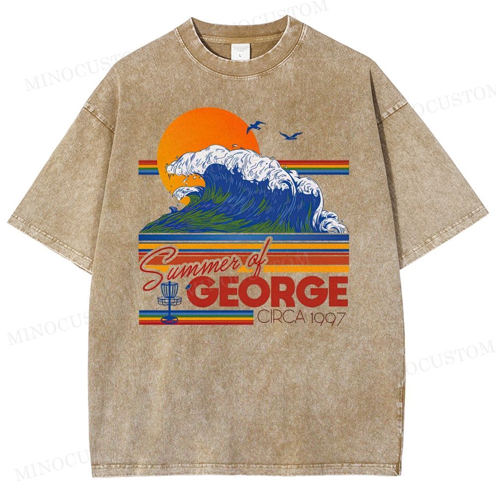 Seinfeld Summer of George Retro Comedy Graphic Washed Vintage T-Shirt