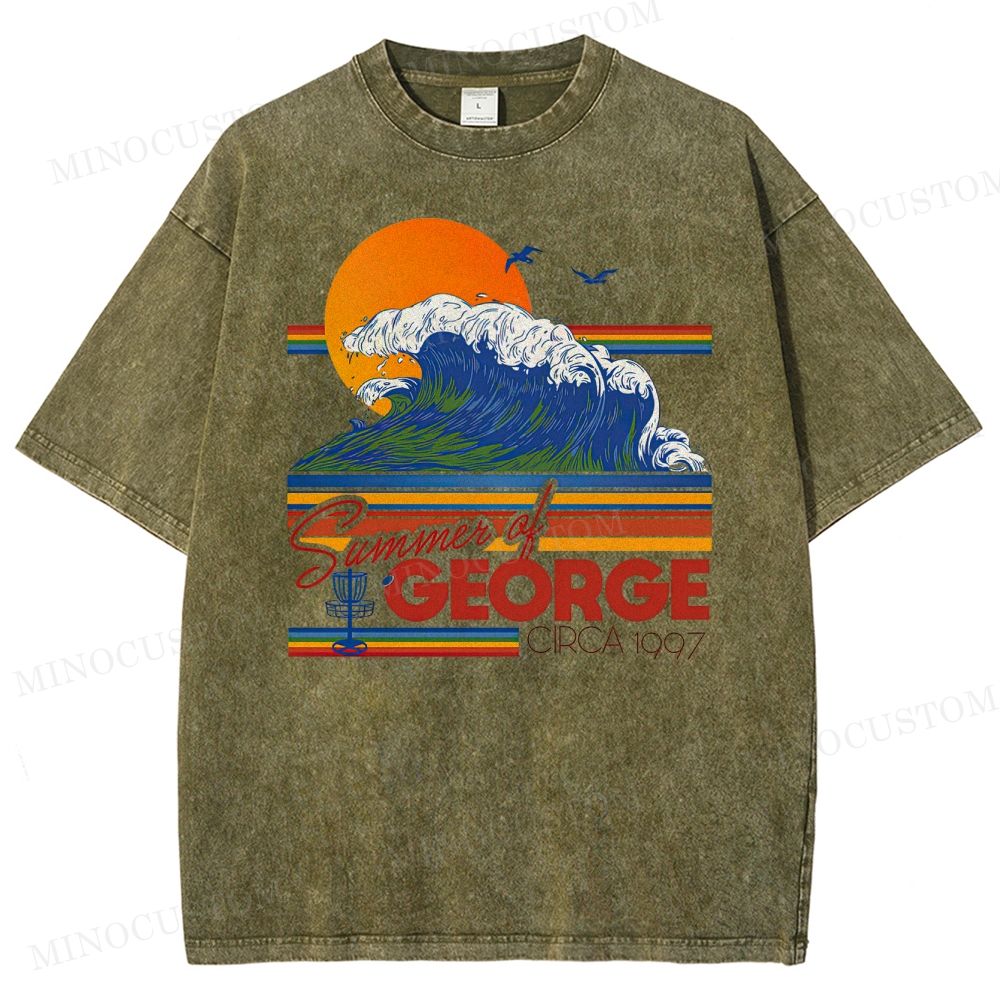 Seinfeld Summer of George Retro Comedy Graphic Washed Vintage T-Shirt