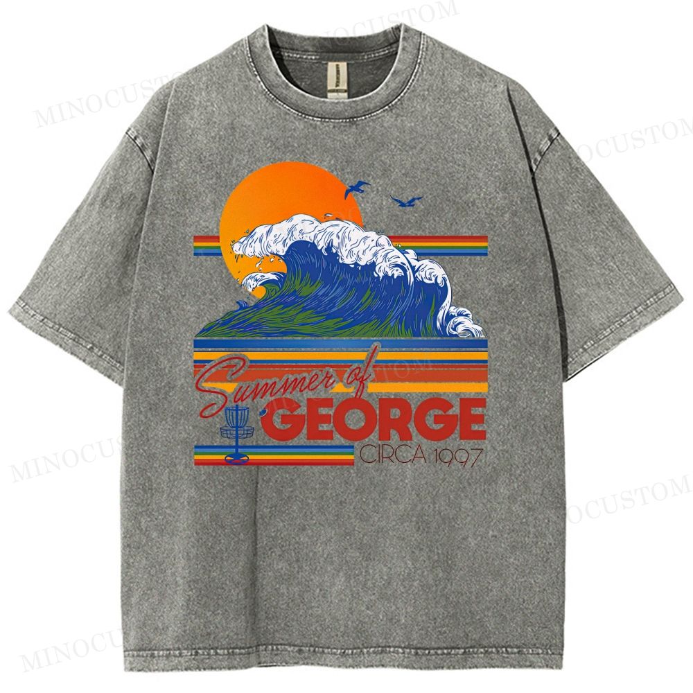 Seinfeld Summer of George Retro Comedy Graphic Washed Vintage T-Shirt