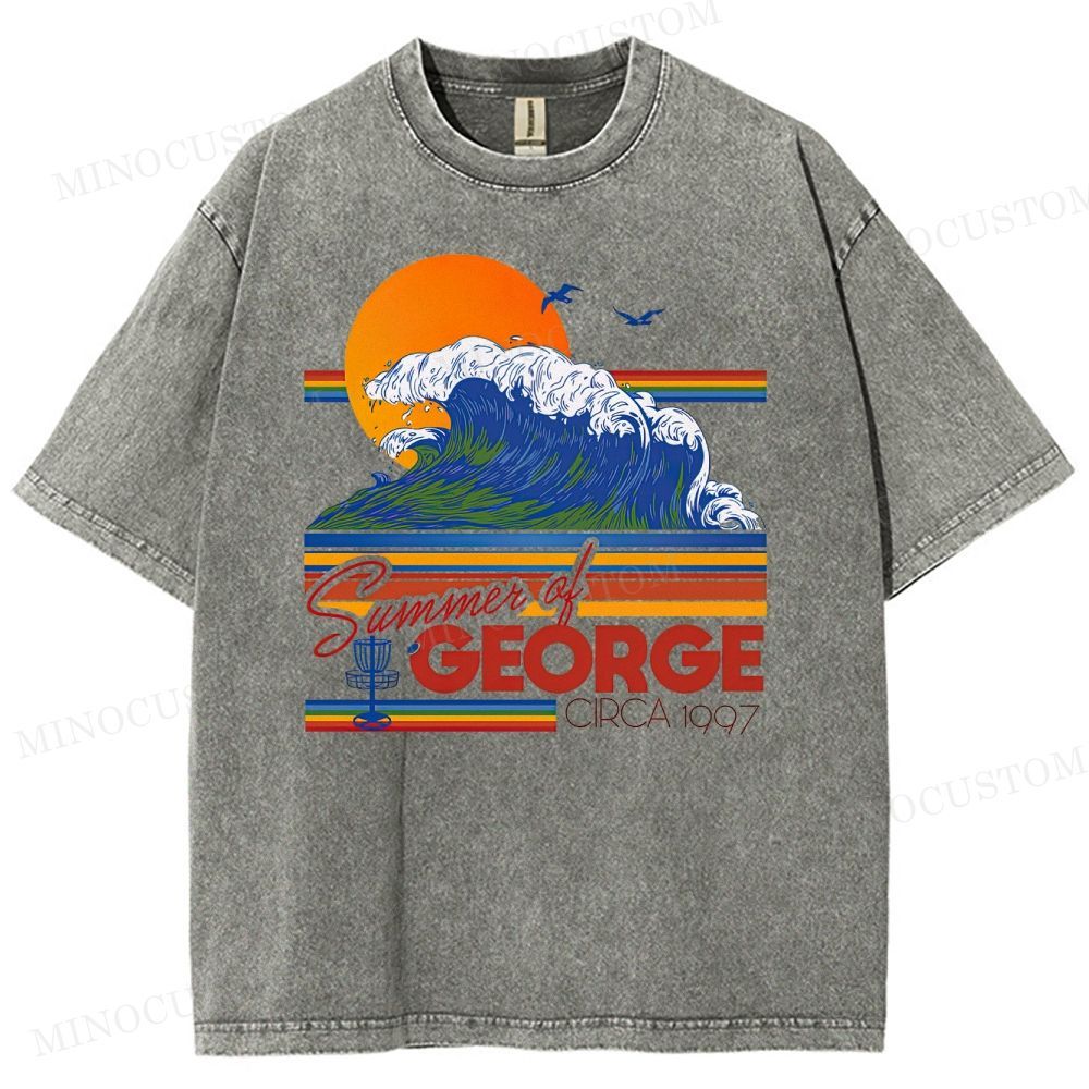 Seinfeld Summer of George Retro Comedy Graphic Washed Vintage T-Shirt