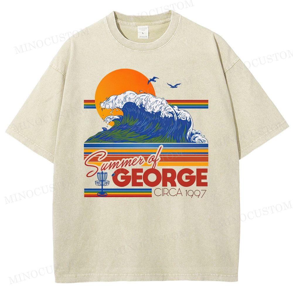 Seinfeld Summer of George Retro Comedy Graphic Washed Vintage T-Shirt