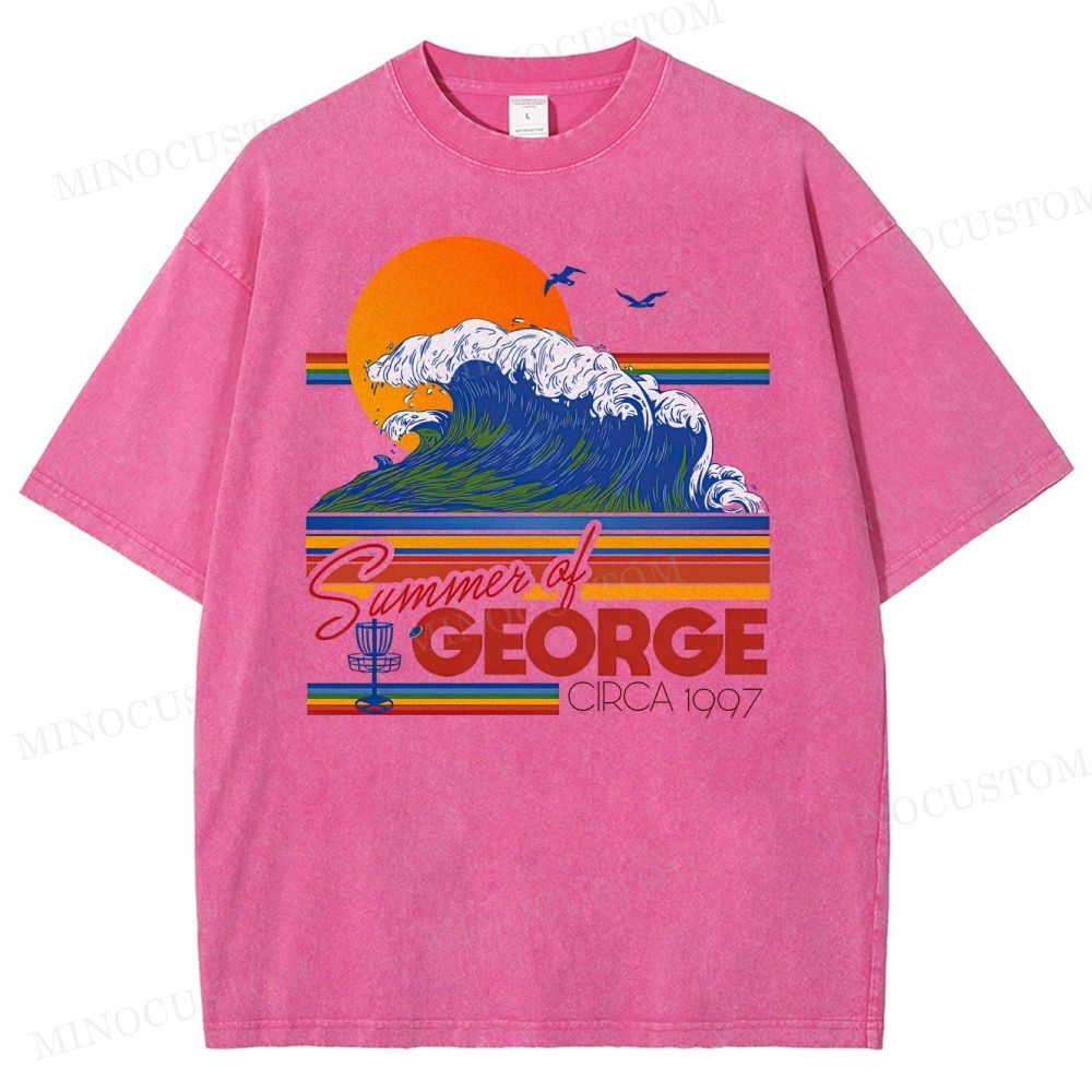 Seinfeld Summer of George Retro Comedy Graphic Washed Vintage T-Shirt