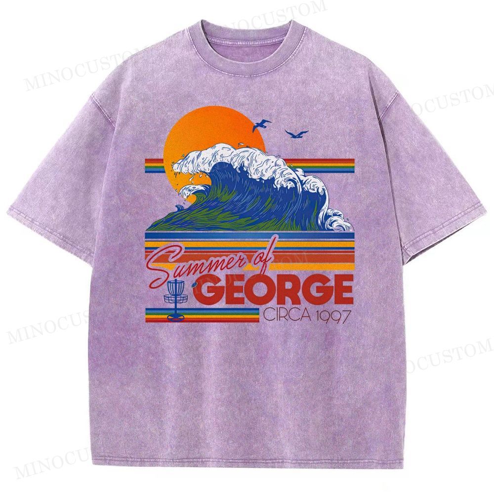 Seinfeld Summer of George Retro Comedy Graphic Washed Vintage T-Shirt