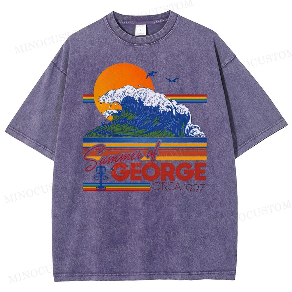 Seinfeld Summer of George Retro Comedy Graphic Washed Vintage T-Shirt