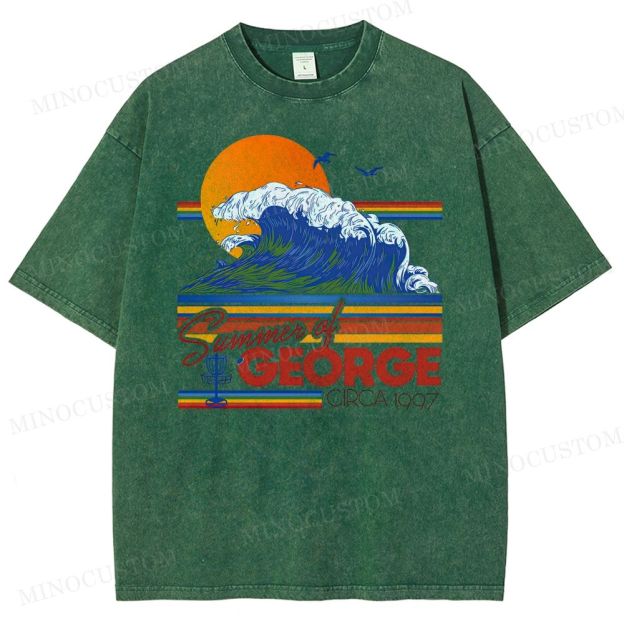 Seinfeld Summer of George Retro Comedy Graphic Washed Vintage T-Shirt