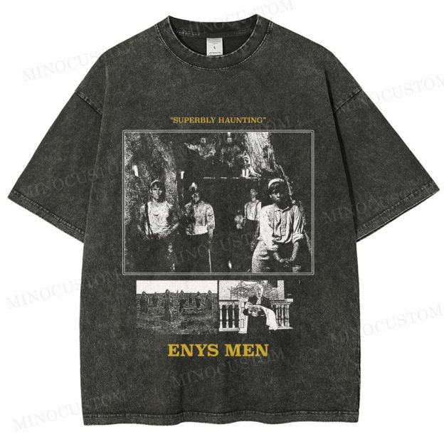 Enys Men Retro Folk Horror Graphic Washed Vintage T-Shirt