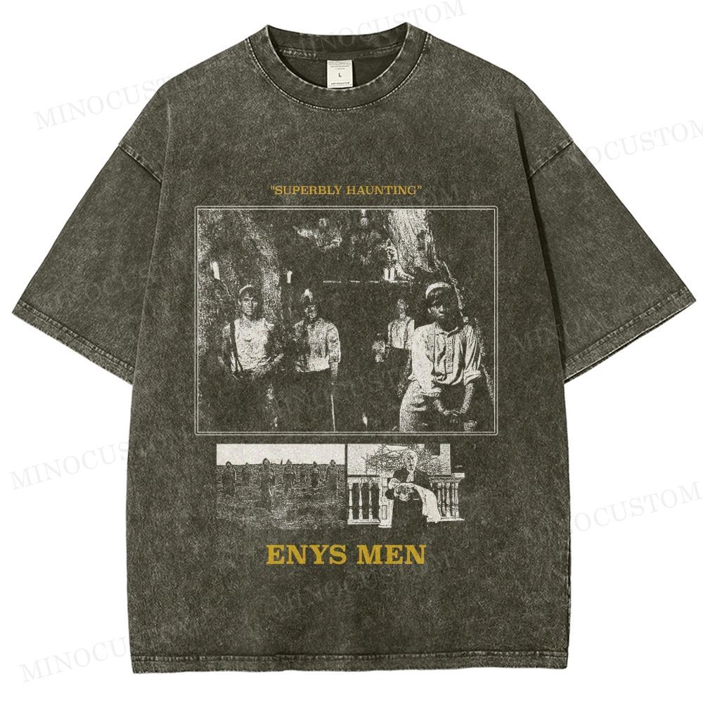 Enys Men Retro Folk Horror Graphic Washed Vintage T-Shirt