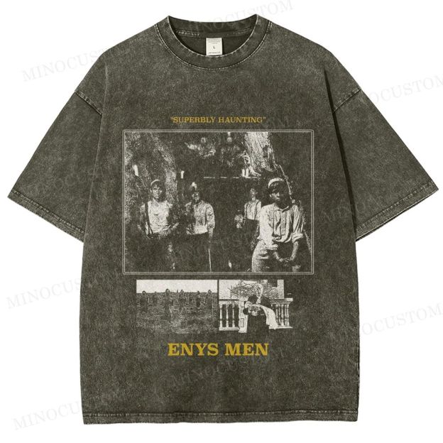 Enys Men Retro Folk Horror Graphic Washed Vintage T-Shirt