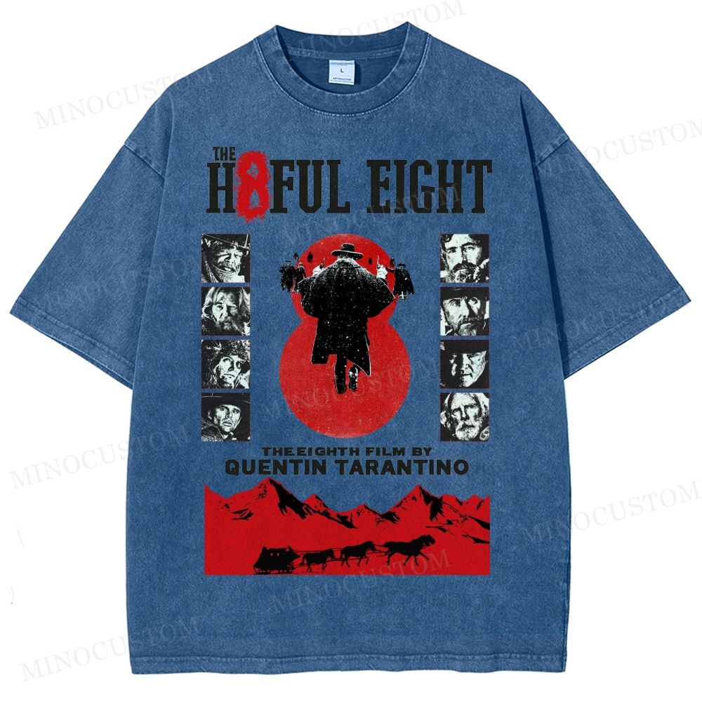 Quentin Tarantino Western Film Washed T-Shirt 