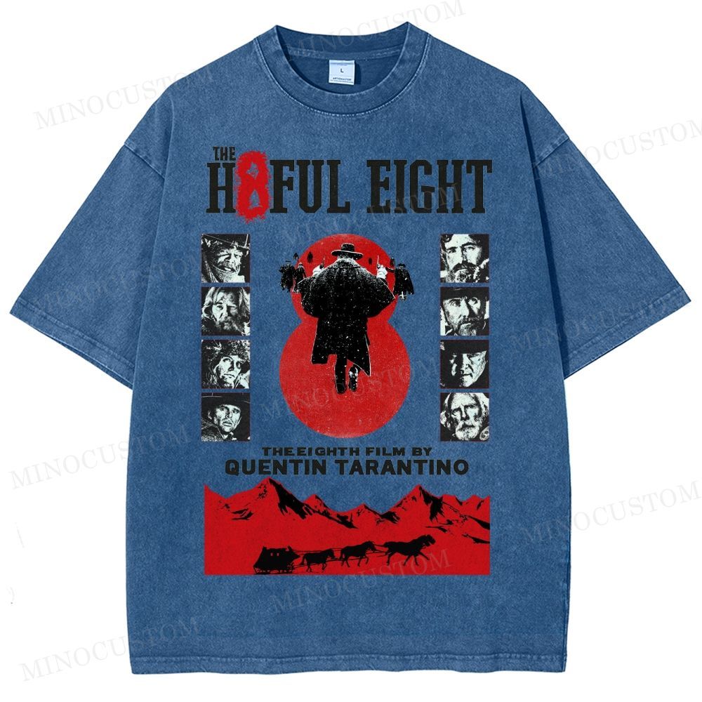 Quentin Tarantino Western Film Washed T-Shirt 