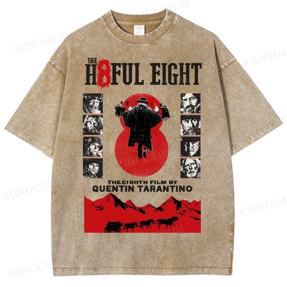 Quentin Tarantino Western Film Washed T-Shirt 