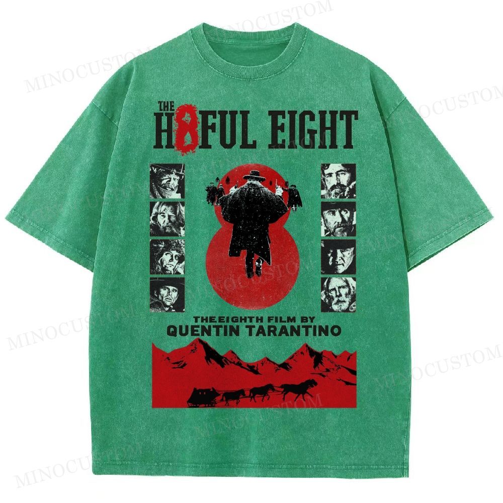 Quentin Tarantino Western Film Washed T-Shirt 