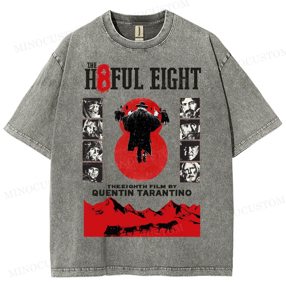 Quentin Tarantino Western Film Washed T-Shirt 