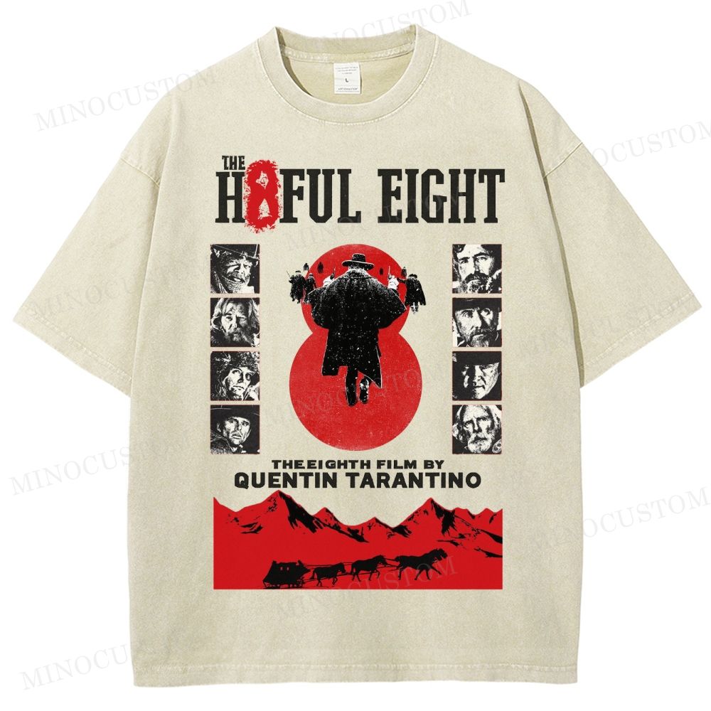 Quentin Tarantino Western Film Washed T-Shirt 