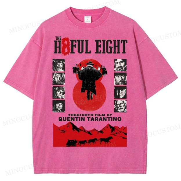 Quentin Tarantino Western Film Washed T-Shirt 