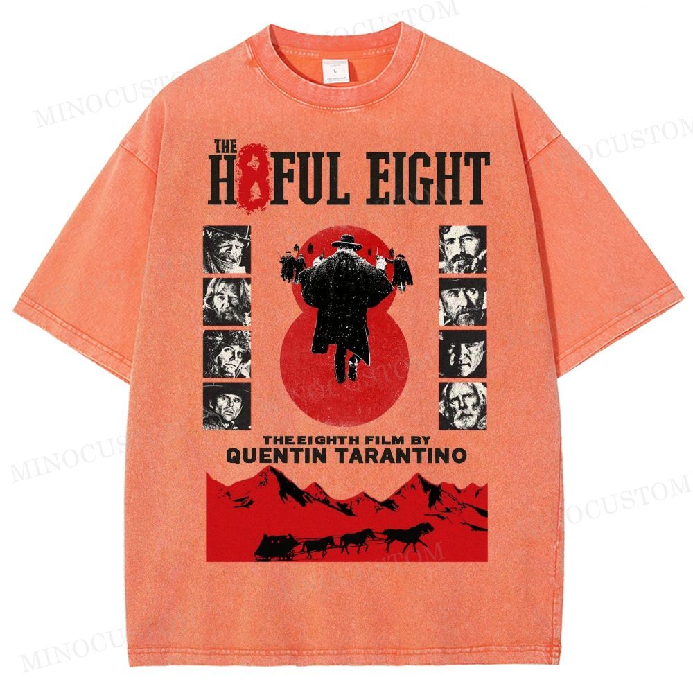 Quentin Tarantino Western Film Washed T-Shirt 