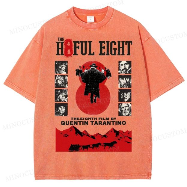 Quentin Tarantino Western Film Washed T-Shirt 