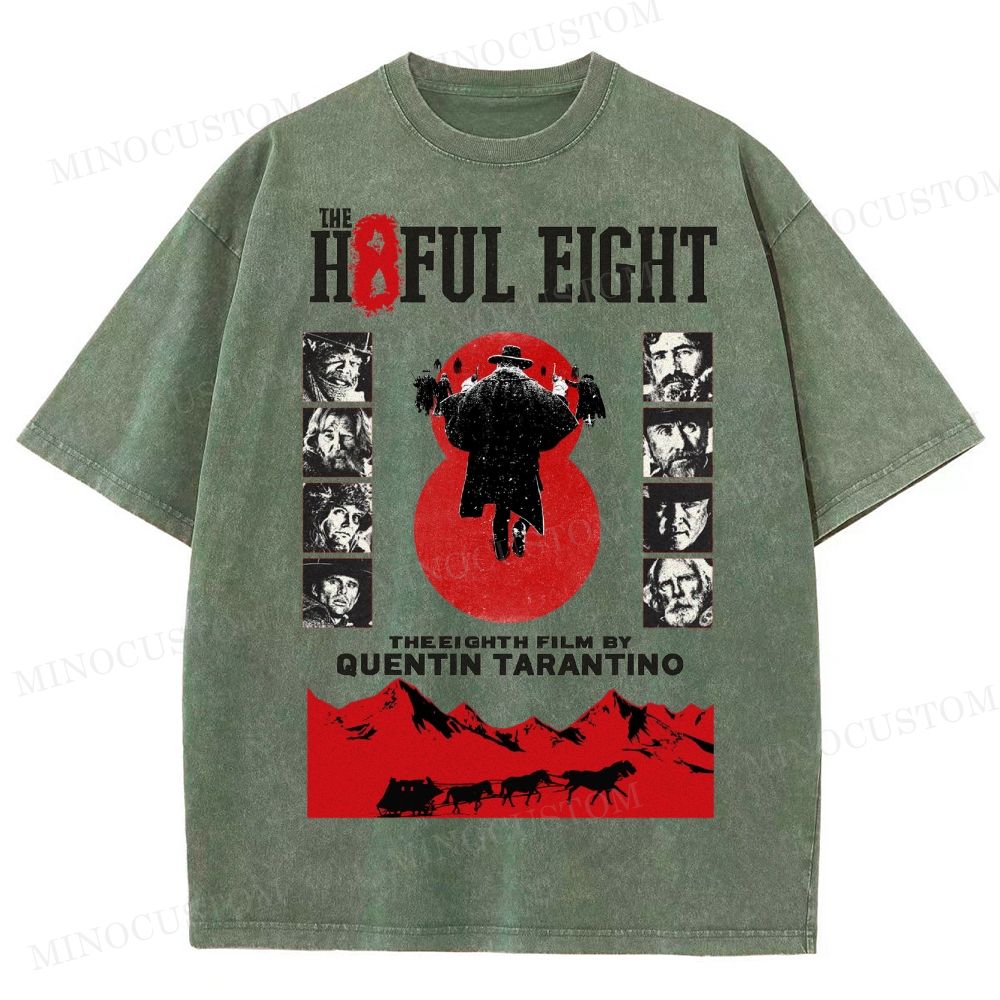 Quentin Tarantino Western Film Washed T-Shirt 