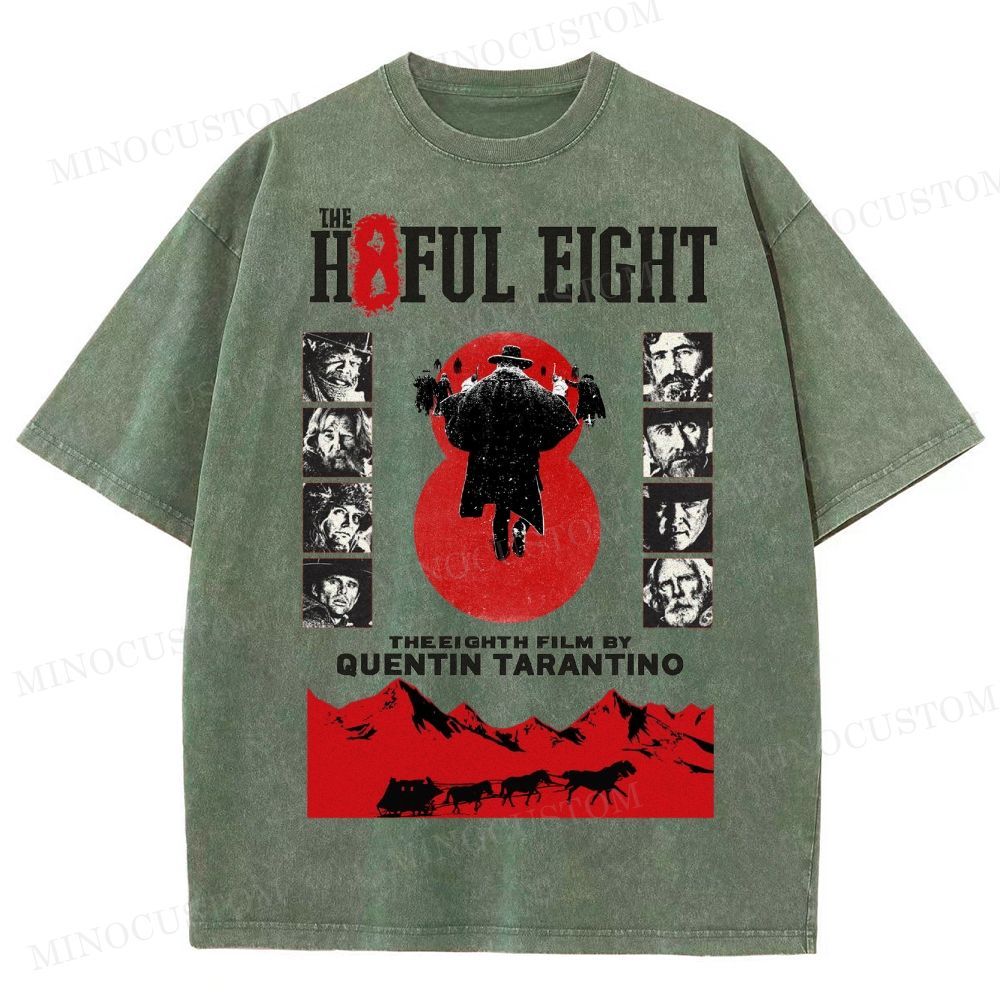 Quentin Tarantino Western Film Washed T-Shirt 