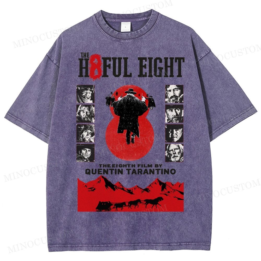 Quentin Tarantino Western Film Washed T-Shirt 
