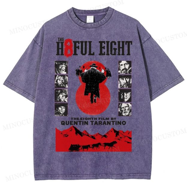 Quentin Tarantino Western Film Washed T-Shirt 