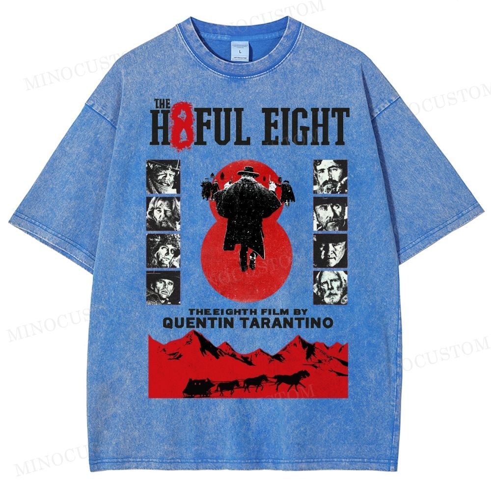 Quentin Tarantino Western Film Washed T-Shirt 