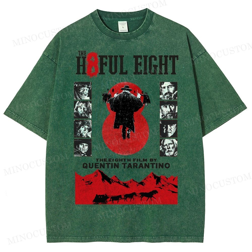 Quentin Tarantino Western Film Washed T-Shirt 