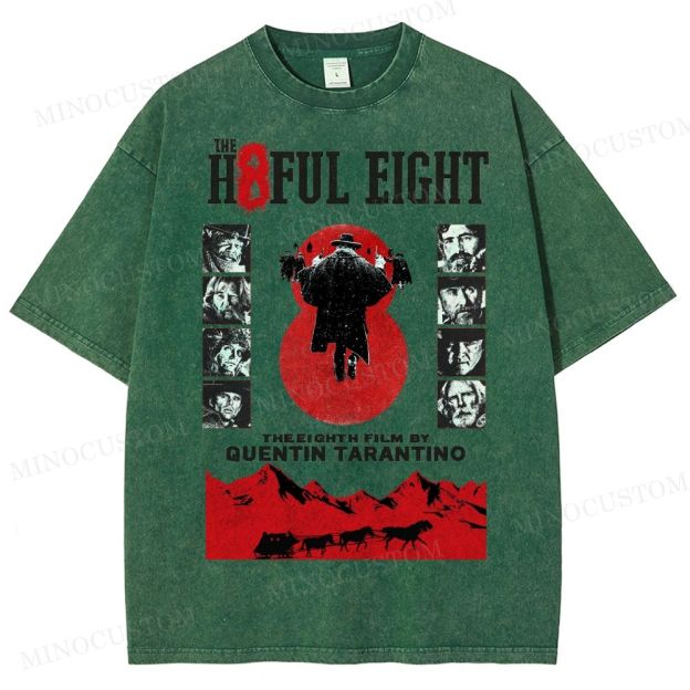 Quentin Tarantino Western Film Washed T-Shirt 