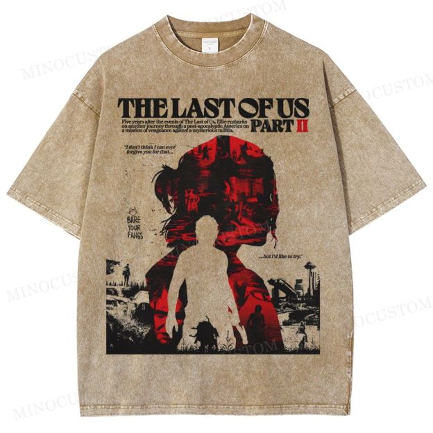 The Last of Us Part II Ellie Revenge Washed T-Shirt 