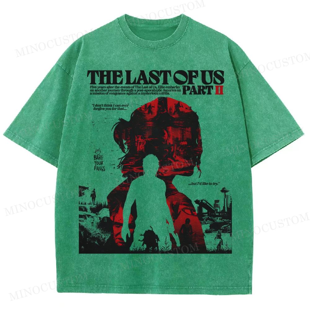 The Last of Us Part II Ellie Revenge Washed T-Shirt 