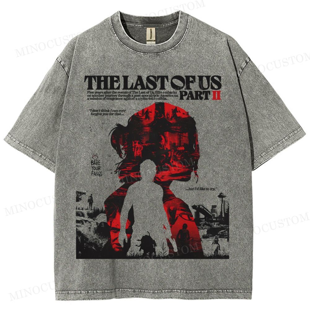 The Last of Us Part II Ellie Revenge Washed T-Shirt 