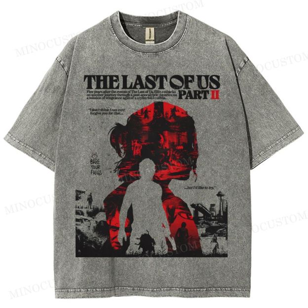 The Last of Us Part II Ellie Revenge Washed T-Shirt 